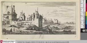[Flusslandschaft mit Stadtansicht]