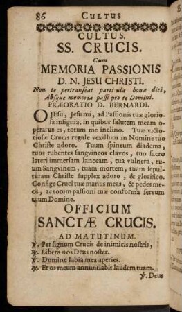 86-92, Cum Memoria Passionis; ...