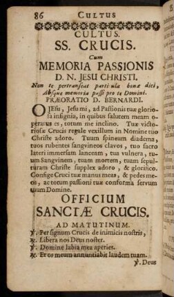 86-92, Cum Memoria Passionis; ...