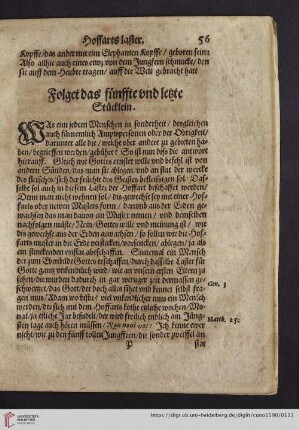 Folget das fünffte und letzte Stücklein
