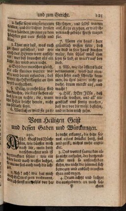 I. Vom Heiligen Geist und dessen Gaben und Würckungen