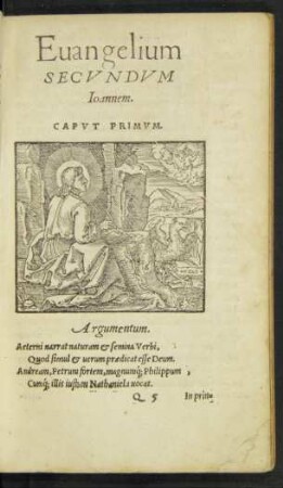 Evangelium Secundum Ioannem.