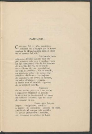 Caminos!...