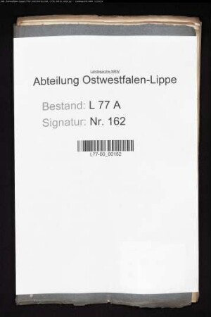 Ablieferung der Strafgelder aus dem Jurisdiktionsbezirk der Neustadt Detmold