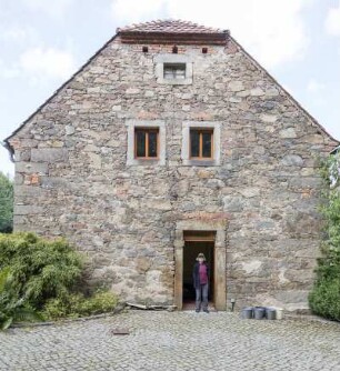 Sommergast bei Familie Ladusch, Elke Erb in Wuischke; Lyrikerin und Übersetzerin