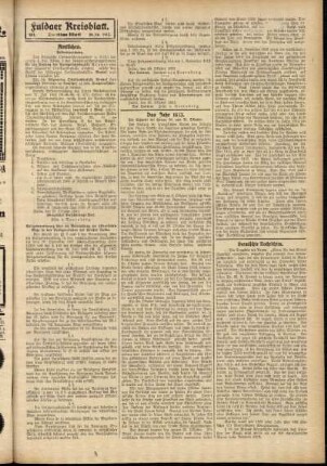 Zweite Ausgabe vom Mittwoch, den 29. Oktober 1913.