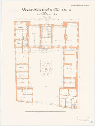 Universität Münster Naturhistorisches Museum: Grundriss Erdgeschoss 1:100