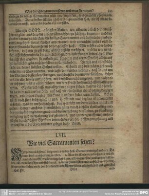 LVII. Wie viel Sacramenten seyen?