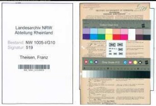 Entnazifizierung Franz Theisen , geb. 25.09.1913 (Vermessungstechniker)