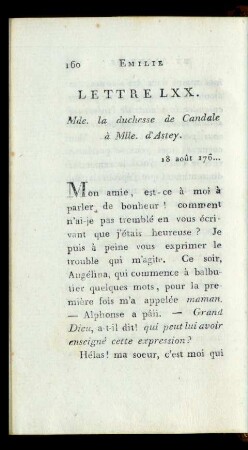 Lettre LXX.