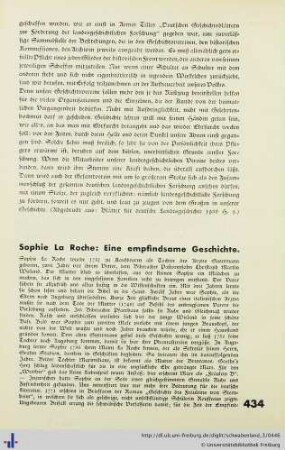 Eine empfindsame Geschichte.