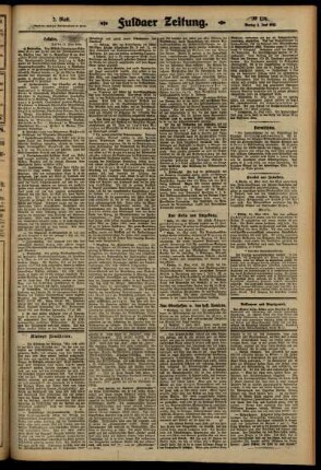 Zweite Ausgabe vom Montag, den 02. Juni 1913.