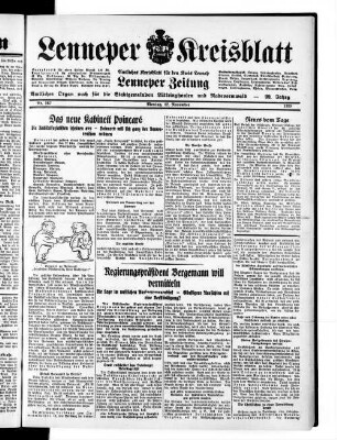 Lenneper Kreisblatt. 1830-1941