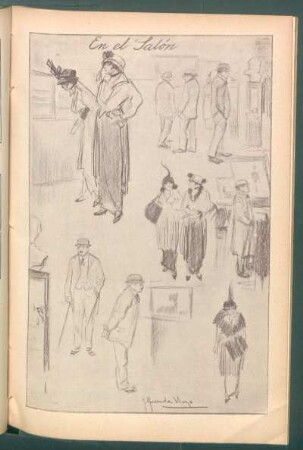 En el Salón - [Dibujo]