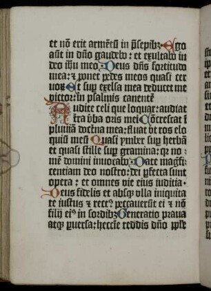 [Canticum Mosis II/Canticum Deuteronomii]: Audite celi…