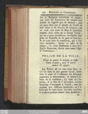 Police De La Ville,