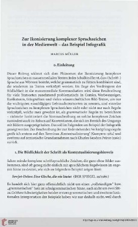 Zur Ikonisierung komplexer Sprachzeichen in der Medienwelt - das Beispiel Infografik