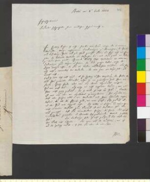 Brief von Loos, Gottfried Bernhard an Goethe, Johann Wolfgang von