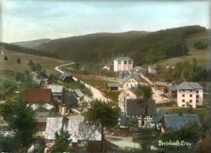 Unterer Ortsteil mit Bahnhof und Bartzsch-Fabrik