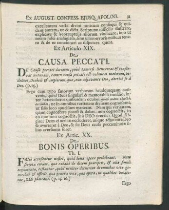 Ex Artic. XX. De Bonis Operibus.