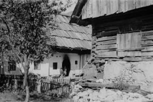 Siedlung : Häuser einer Siedlung im Gebirge.