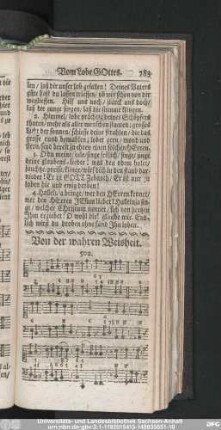 Von der wahren Weisheit.