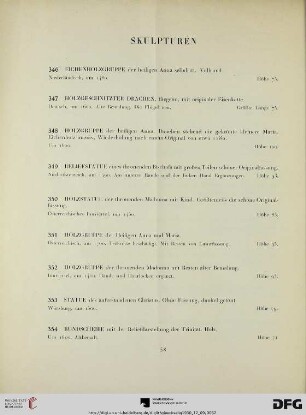 Skulpturen (Nr. 346-368)