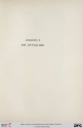 Anhang I. Die Antiquare