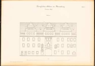 Schloss Merseburg: Innerer Hof: Ostfront 1:100