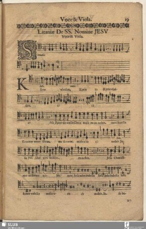 Litaniae de SS. Nomine Jesu.