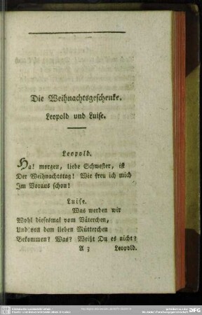 Die Weihnachtsgeschenke