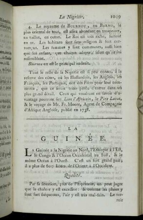 La Guinée.