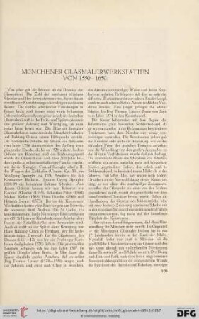 2: Münchener Glasmalerwerkstätten von 1550-1650