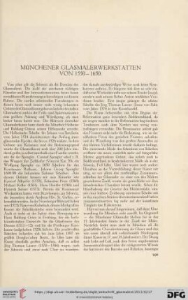 2: Münchener Glasmalerwerkstätten von 1550-1650
