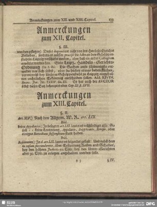 Anmerckungen zum XIII. Capitel