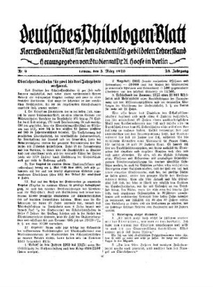 Oberlehrerlaufbahn für zwei bis drei Jahrzehnte versperrt