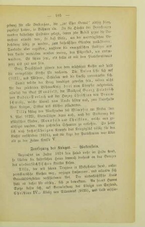 Fortsetzung des Krieges. - Wallenstein