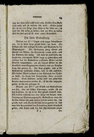 Die dritte Beobachtung.