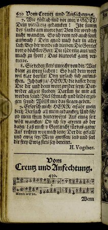 Vom Creutz und Anfechtung.