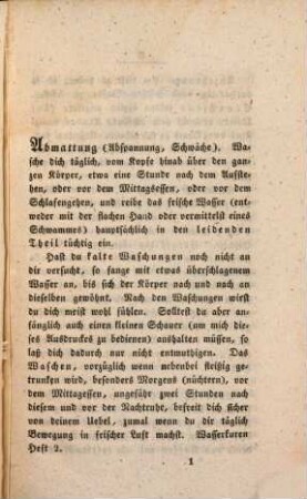 Kleines Handwörterbuch der Hydropathik oder Wasserheilkunde