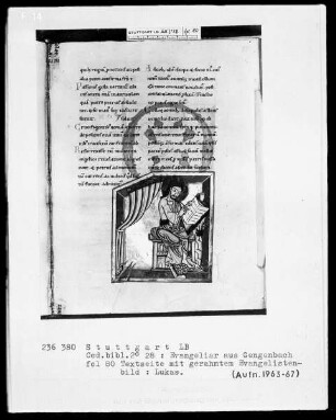 Evangeliar — Evangelist Lukas, Folio 80recto