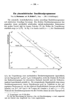 Ein piezoelektrischer Beschleunigungsmesser