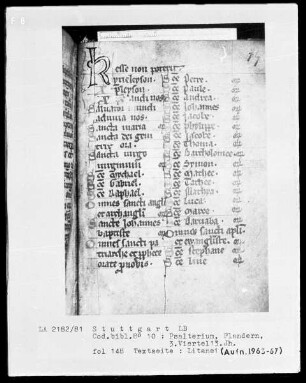 Psalterium mit Kalender —