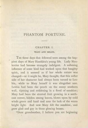 Phantom fortune : a novel, 3