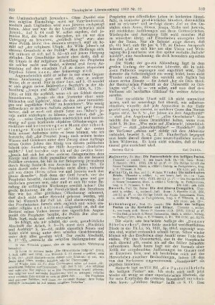 510-514 [Rezension] Meinertz, Max, Die Pastoralbriefe des heiligen Paulus. Übersetzt und erklärt. 4., neu bearb. Aufl