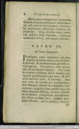 Caput III. de Colore Sanguinis