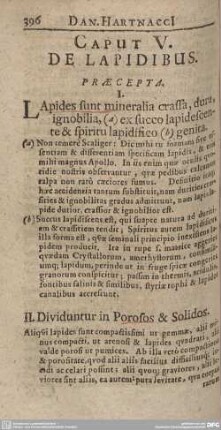 Caput V. De Lapidibus.