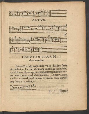 Caput Octavuum de intervallis.