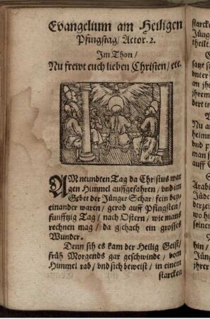 Evangelium am Heiligen Pfingstag/ Actor. 2.