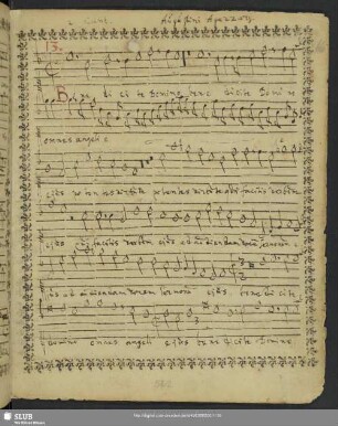 [Agostino Agazzari:] Benedicite Dominum omnes angeli ejus